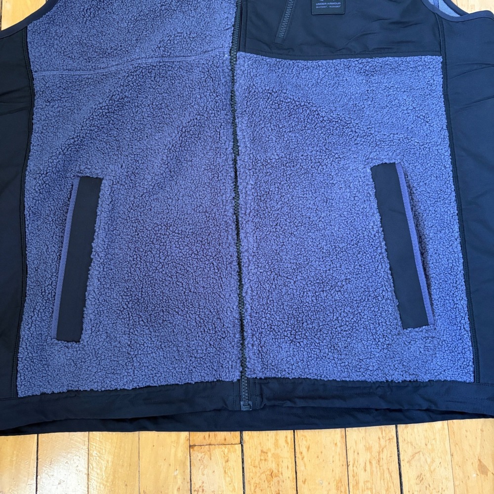 Under Armour Mission Boucle Vest Mens 2XL Sherpa Full Zip Outdoor Mock Neck - Picture 2 of 10